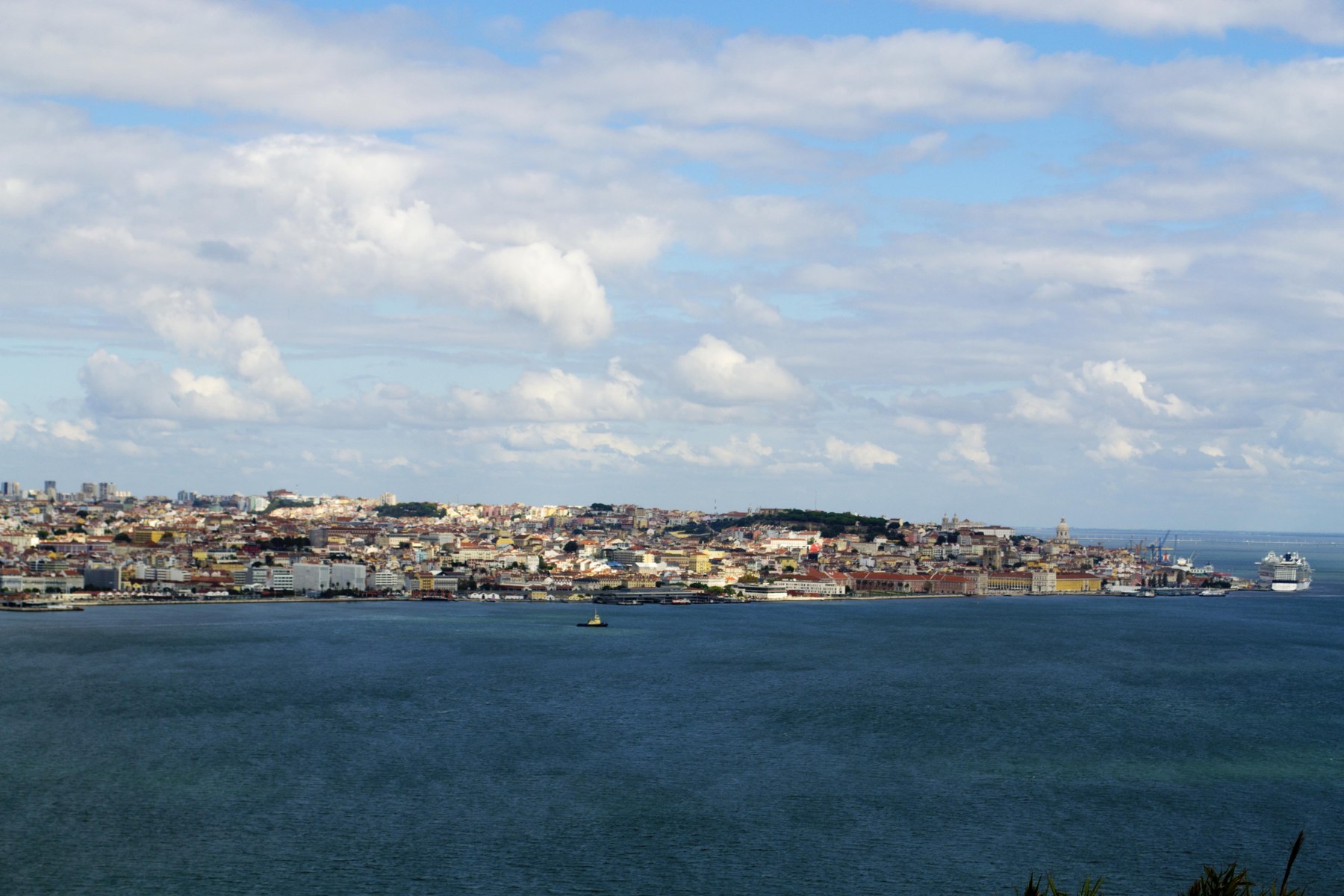 Lisbon skyline across the Tagus